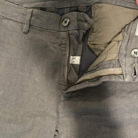 Mason’s tailored pants in light grey/green linen/cotton/elastene blend - Picture 4 of 13